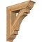 Ekena Millwork Merced Traditional Rough Sawn Bracket w/ Offset Brace, Western Red Cedar, 8"W x 30"D x 34"H BKT0806X30X34MRC01RWR - alternate 1